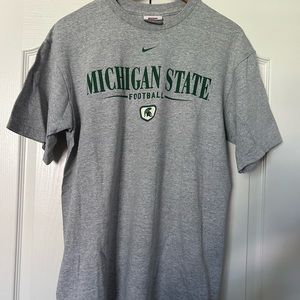 Team Nike Michigan state Spartans t shirt